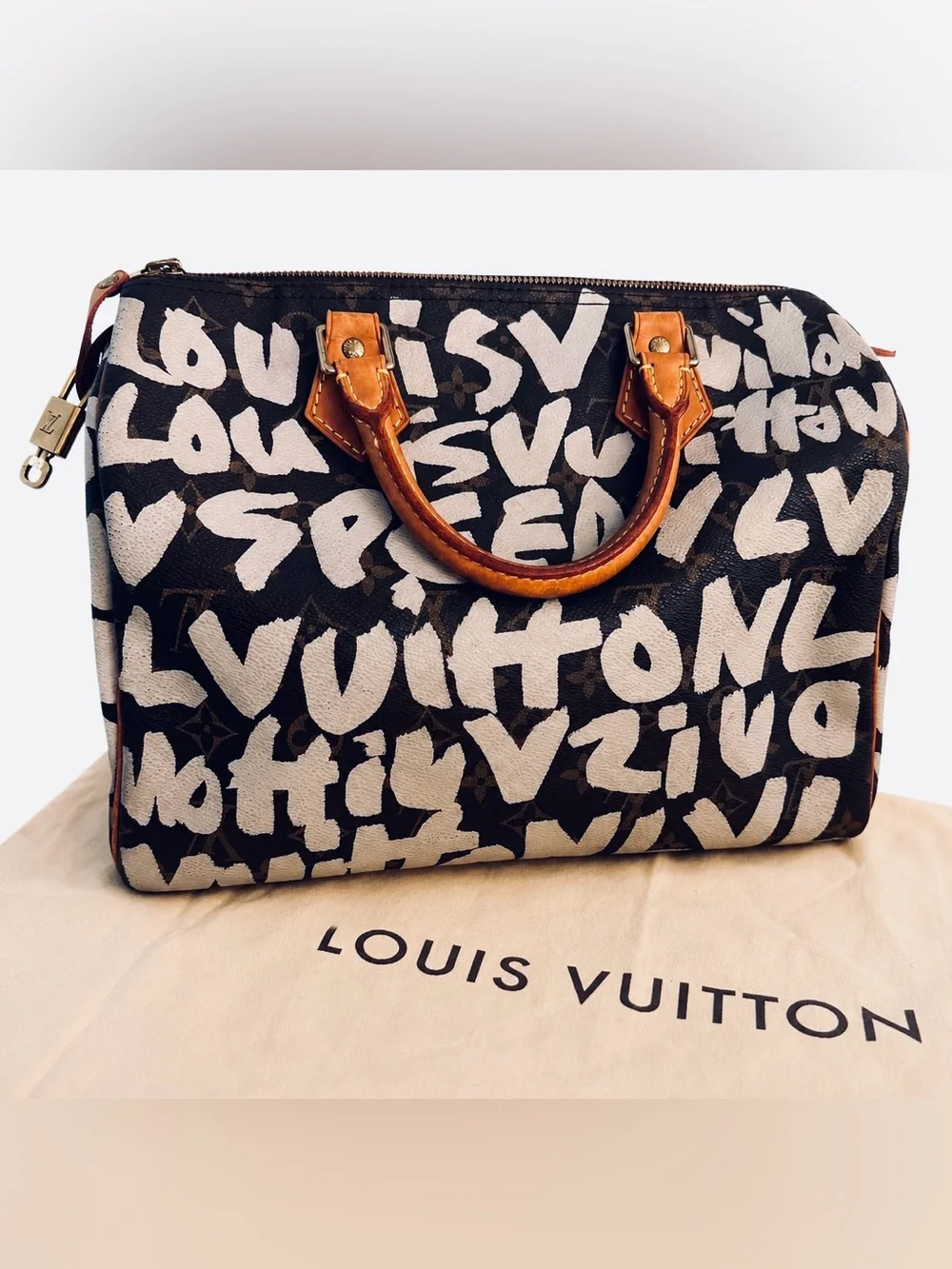 Louis Vuitton x Stephen Sprouse Monogram Graffiti Speedy 30 in White